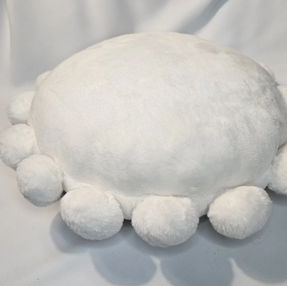 Fluffy White Plush Pillow, NWOT